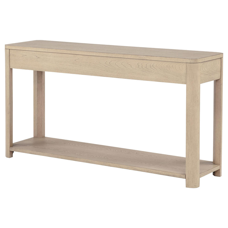 Marcelo Sofa Console Table with 2 Drawers and Shelf Light Elm - 736059