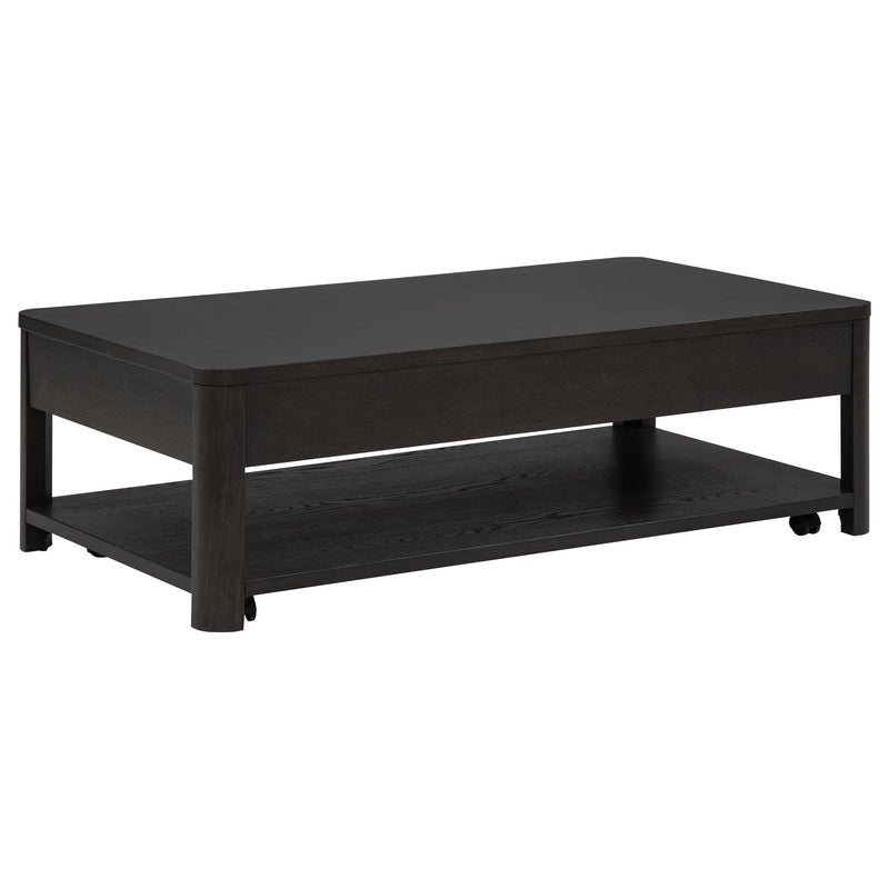 Marcelo Wood Coffee Table with 2 Drawers and Shelf Coffee - 736068