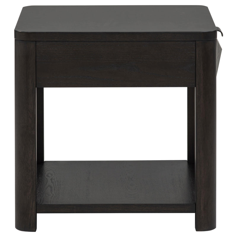 Marcelo Wood End Table with Drawer and Shelf Coffee - 736067