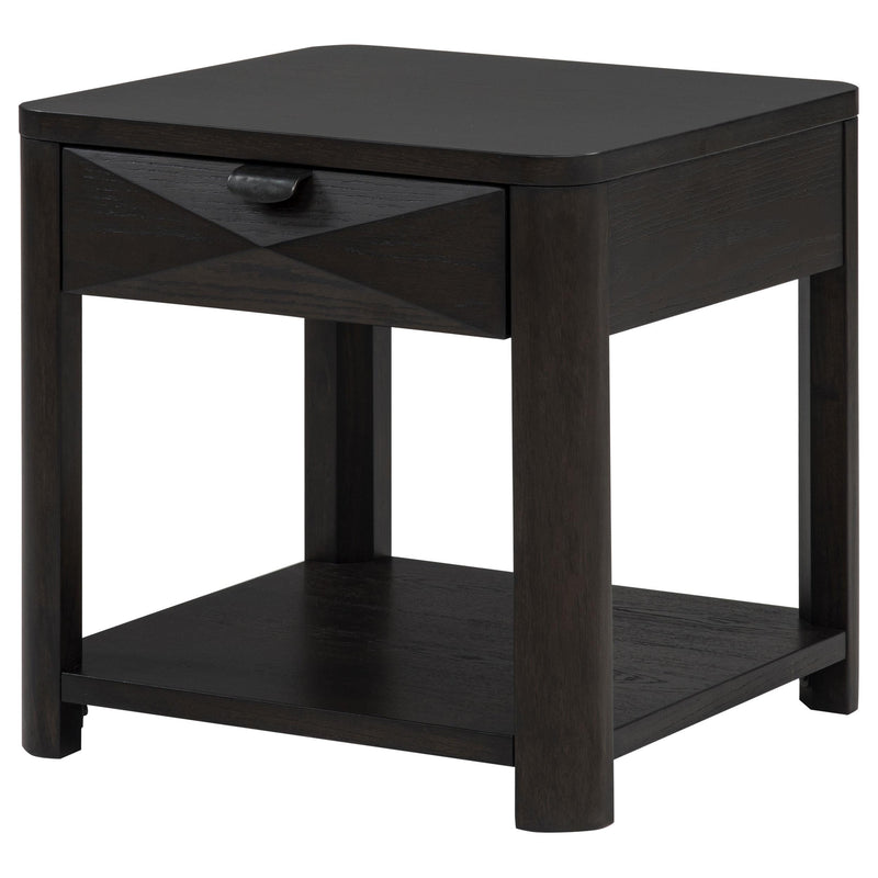 Marcelo Wood End Table with Drawer and Shelf Coffee - 736067