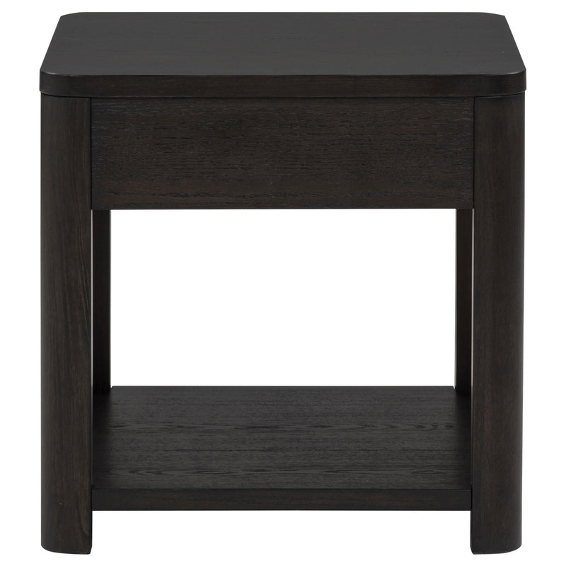 Marcelo Wood End Table with Drawer and Shelf Coffee - 736067