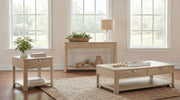 Marcelo Wood End Table with Drawer and Shelf Light Elm - 736057