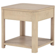 Marcelo Wood End Table with Drawer and Shelf Light Elm - 736057