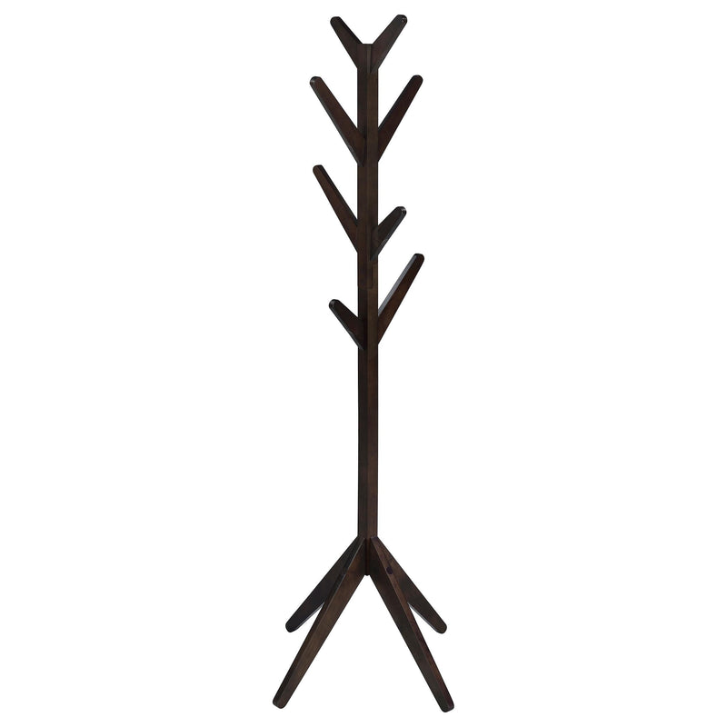 Margaret Solid Wood Coat Rack Clothing Hanger Cappuccino - 983273