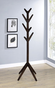 Margaret Solid Wood Coat Rack Clothing Hanger Cappuccino - 983273