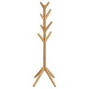 Margaret Solid Wood Coat Rack Clothing Hanger Natural Oak - 983271