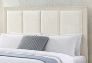 Mariah Beige Queen Bed - MARIAH-BEIGE-QB