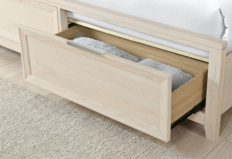 Mariah Beige Queen Bed - MARIAH-BEIGE-QB