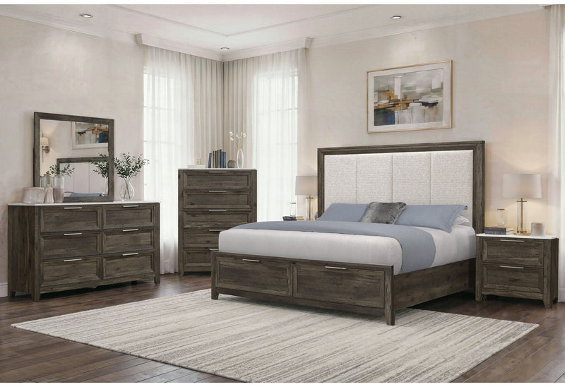 Mariah Dark Brown Queen Bed Group - MARIAH-DRK BRWN-QBG