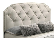 Marianna 4-drawer Upholstered Eastern King Storage Bed Cream - 316011KE