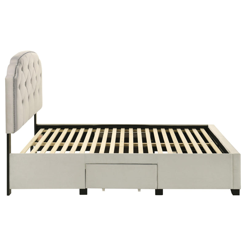 Marianna 4-drawer Upholstered Full Storage Bed Cream - 316011F