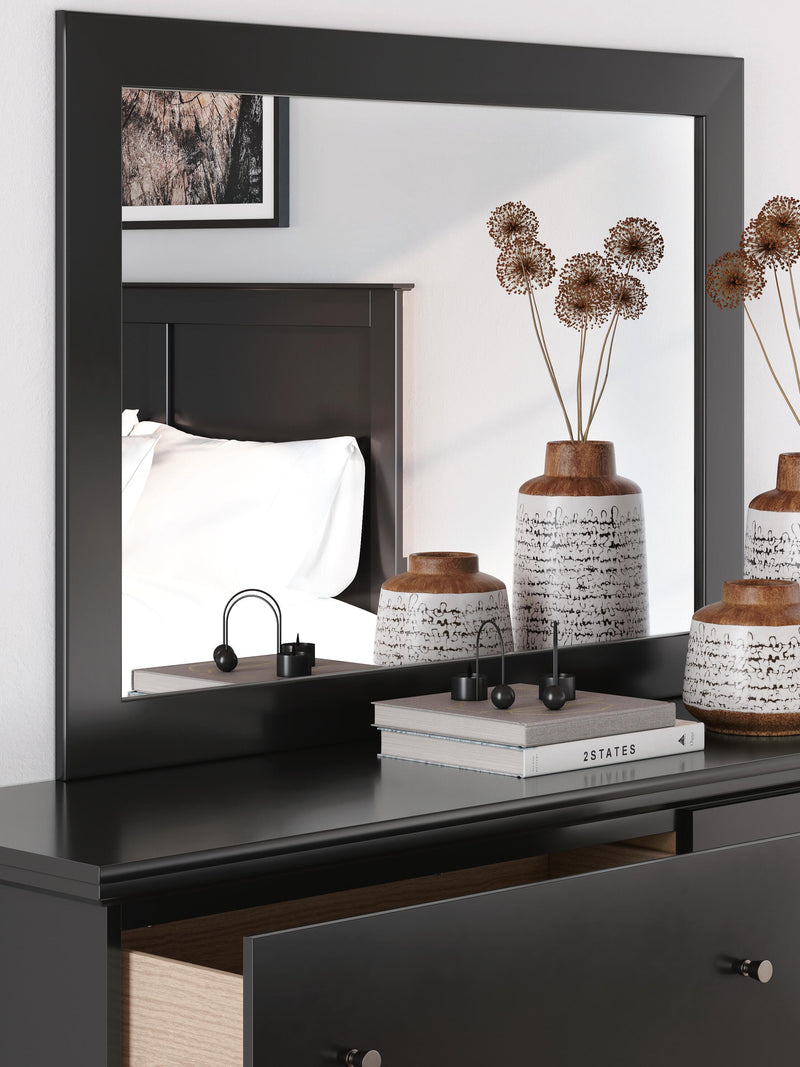 Maribel Black Bedroom Mirror - B138-35