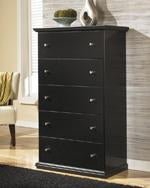 Maribel Black Chest of Drawers - DMV FurnitureChest