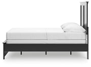 Maribel Black Full Panel Bed, Dresser and Mirror - B138B79