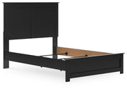 Maribel Black Full Panel Bed, Dresser and Mirror - B138B79