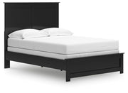 Maribel Black Full Panel Bed with Dresser, Mirror and 2 Nightstands - B138B77