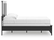 Maribel Black Full Panel Bed with Dresser, Mirror and 2 Nightstands - B138B77