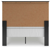 Maribel Black Full Panel Bed with Dresser, Mirror and 2 Nightstands - B138B77