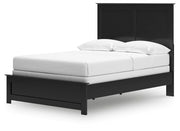 Maribel Black Full Panel Bed with Dresser, Mirror and 2 Nightstands - B138B77