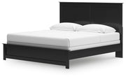 Maribel Black King Panel Bed - B138B57