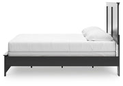 Maribel Black King Panel Bed, Dresser, Mirror and 2 Nightstands - B138B70