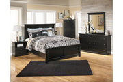 Maribel Black One Drawer Nightstand - DMV FurnitureNightstand