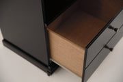 Maribel Black One Drawer Nightstand - DMV FurnitureNightstand