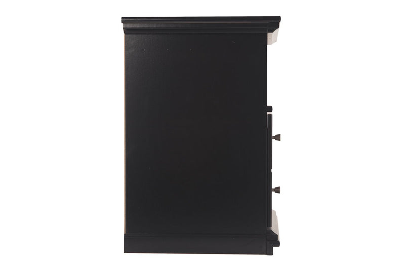 Maribel Black One Drawer Nightstand - DMV FurnitureNightstand