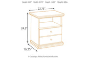 Maribel Black One Drawer Nightstand - DMV FurnitureNightstand