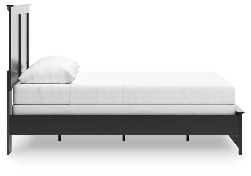 Maribel Black Queen Panel Bed - B138B53
