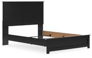Maribel Black Queen Panel Bed, Dresser, Mirror, Chest and 2 Nightstands - B138B76