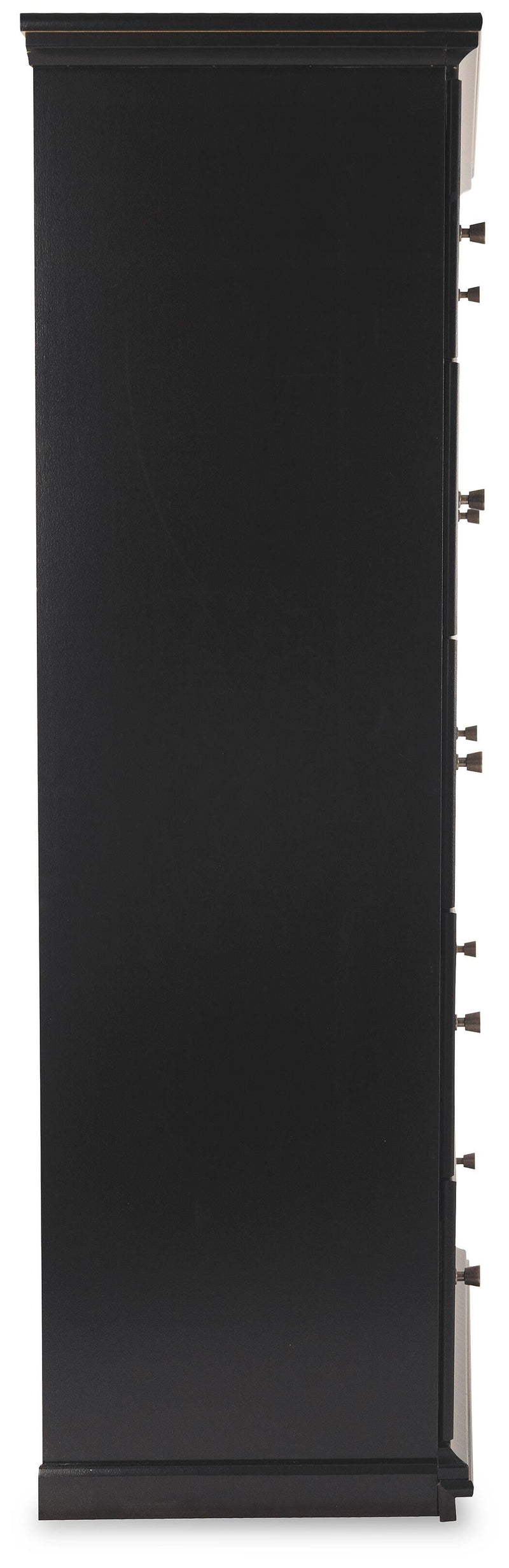 Maribel Black Queen Panel Bed, Dresser, Mirror, Chest and Nightstand - B138B75