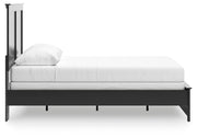 Maribel Black Queen Panel Bed with Dresser, Mirror and Nightstand - B138B73