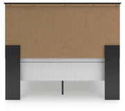 Maribel Black Queen Panel Bed with Dresser, Mirror and Nightstand - B138B73