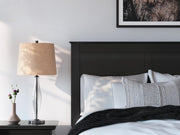 Maribel Full Panel Bed, Dresser, Mirror, Chest and Nightstand in Black - PKG021536