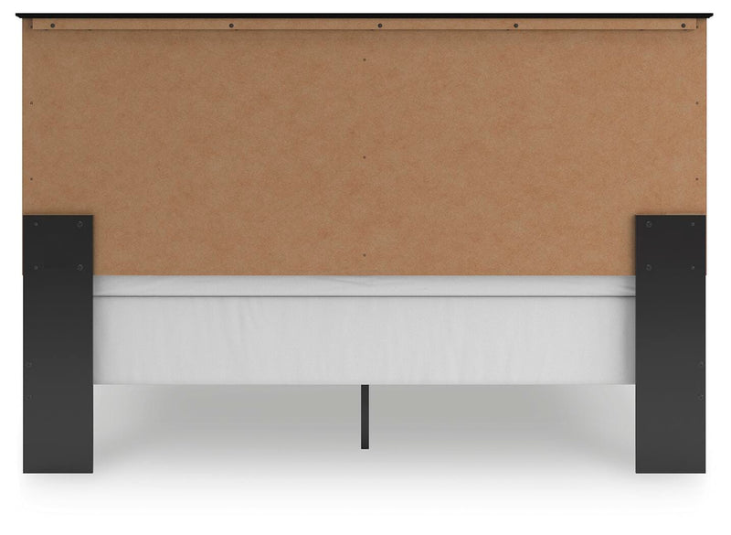 Maribel King Panel Bed and Dresser in Black - PKG021553