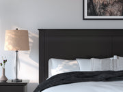 Maribel King Panel Bed with Dresser and Nightstand in Black from Ashley - DMV Furniture