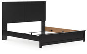 Maribel King Panel Bed with Dresser and Nightstand in Black from Ashley - DMV Furniture
