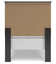 Maribel Twin Panel Bed with Dresser and Nightstand in Black from Ashley - DMV Furniture