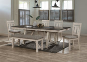Maribelle Chalk/Gray Extendable Dining Set - DMV FurnitureDining Room Set
