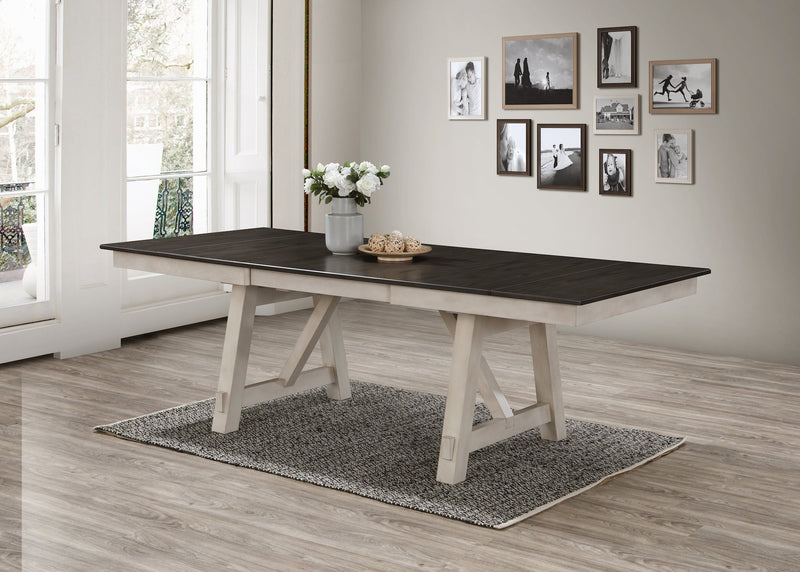 Maribelle Chalk/Gray Extendable Dining Set - DMV FurnitureDining Room Set