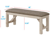 Maribelle Chalk/Gray Extendable Dining Set - DMV FurnitureDining Room Set