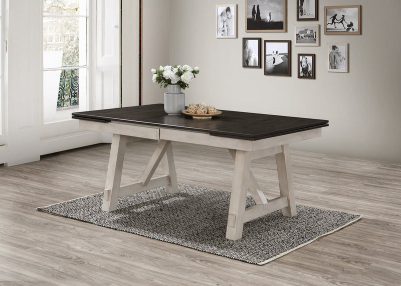 Maribelle Chalk/Gray Extendable Dining Set - DMV FurnitureDining Room Set