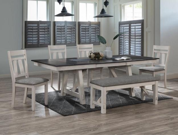 Maribelle Chalk/Gray Side Chair, Set of 2 - DMV FurnitureDining Chair