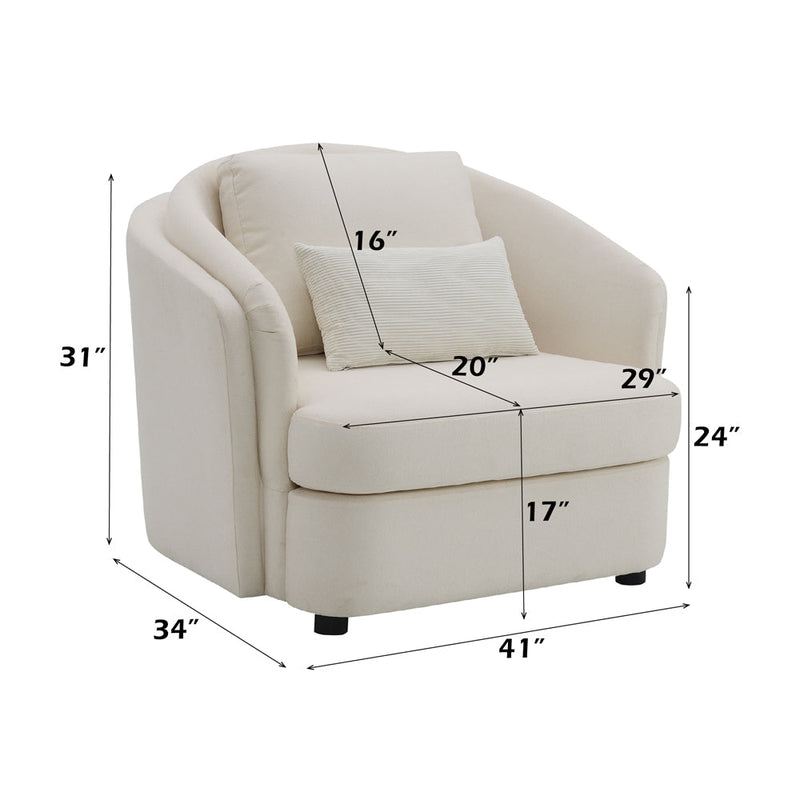 Mariko Chair w/Pillow - LV02772