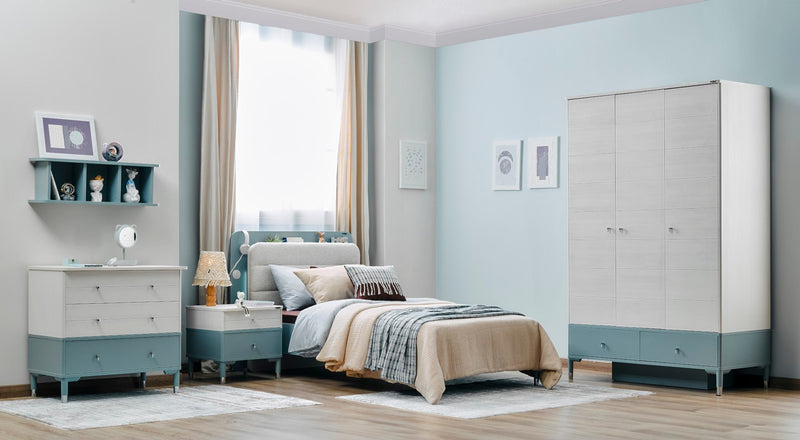 Marin Kids Room Set (Twin Bed &  Study Desk &  Nightstand) - 145-MAR-SET