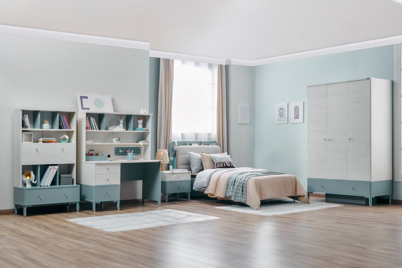 Marin Kids Room Set (Twin Bed &  Study Desk &  Nightstand) - 145-MAR-SET