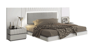 Marina White Bed Queen - DMV Furniture