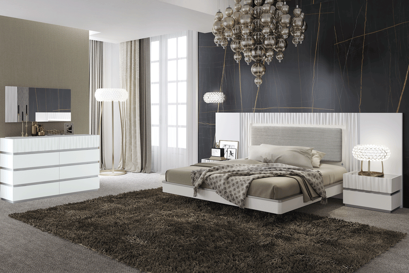 Marina White Bedroom Set - DMV Furniture