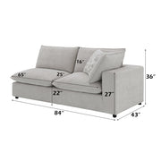 Marisa Modular Right Facing Loveseat w/2 Pillows - LV04411